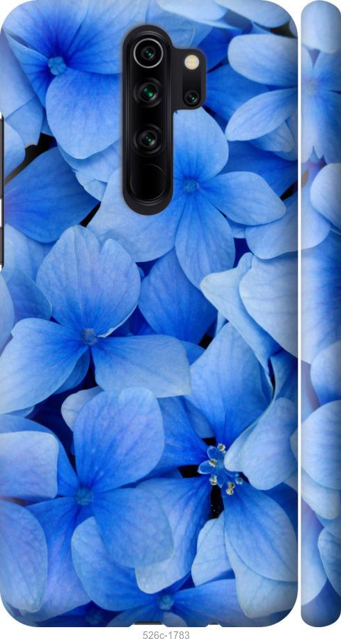 Чехол на Xiaomi Redmi Note 8 Pro Синие цветы