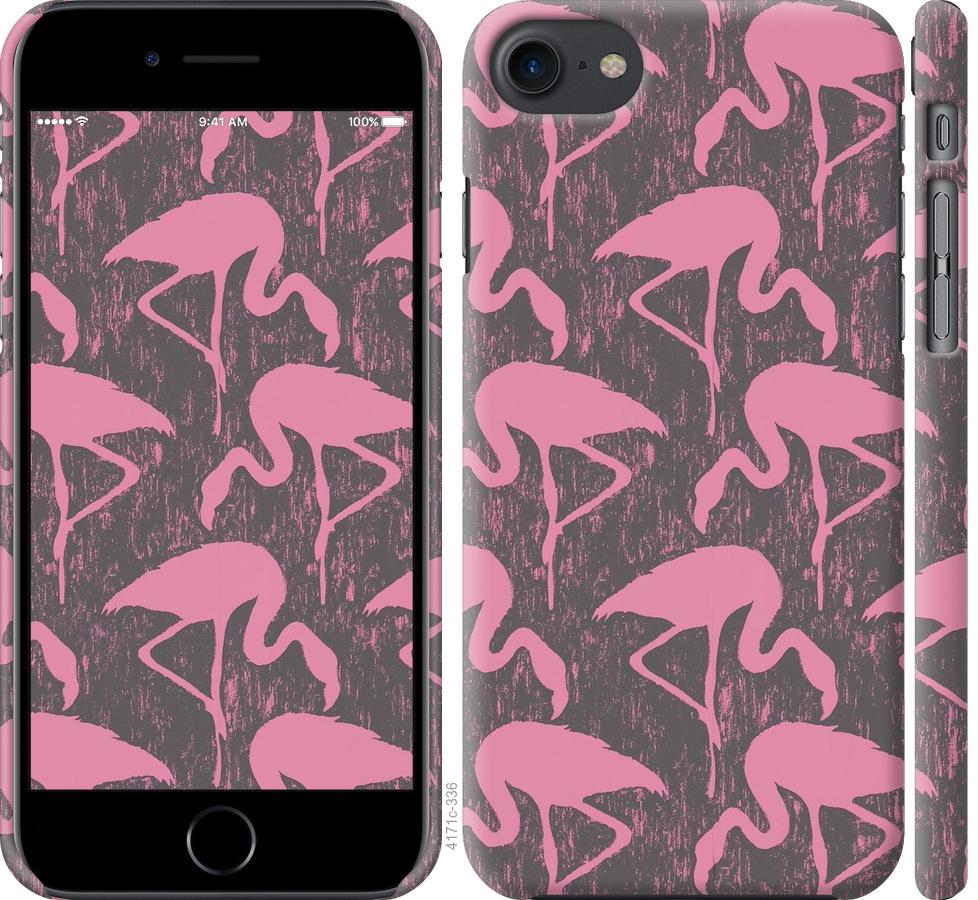 Чехол на iPhone 7 Vintage-Flamingos