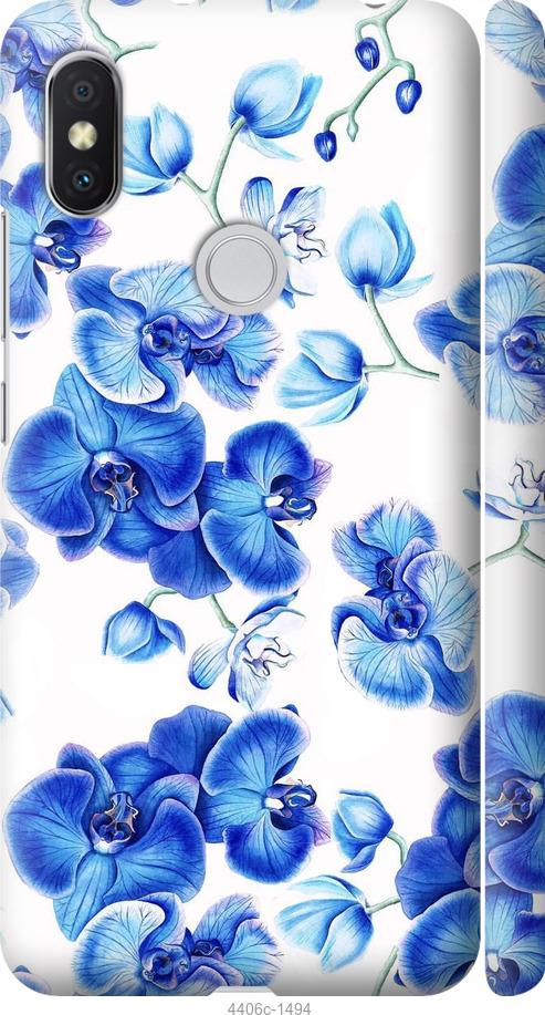 Чехол на Xiaomi Redmi S2 Голубые орхидеи