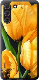 Чехол на Samsung Galaxy S21 FE Желтые тюльпаны