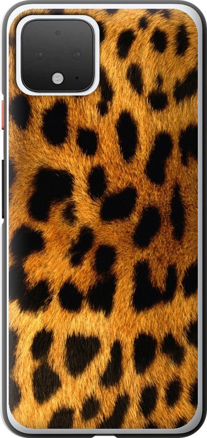 Чехол на Google Pixel 4 Шкура леопарда