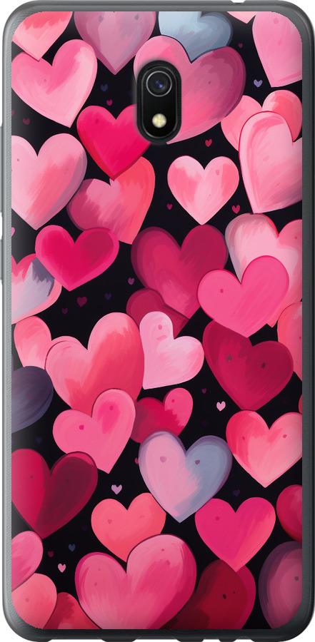 Чехол на Xiaomi Redmi 8A Сердечки 4