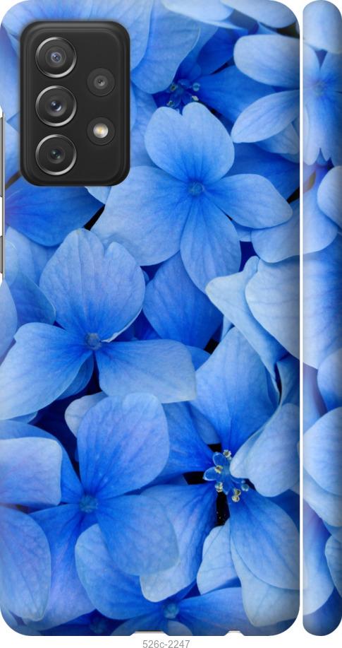 Чехол на Samsung Galaxy A72 A725F Синие цветы