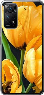 Чехол на Xiaomi Redmi Note 11 Желтые тюльпаны