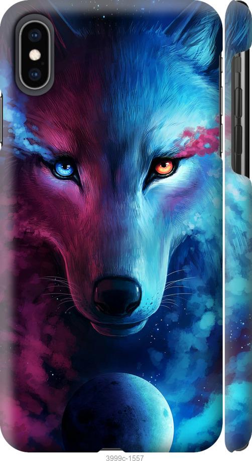 Чехол на iPhone XS Max Арт-волк