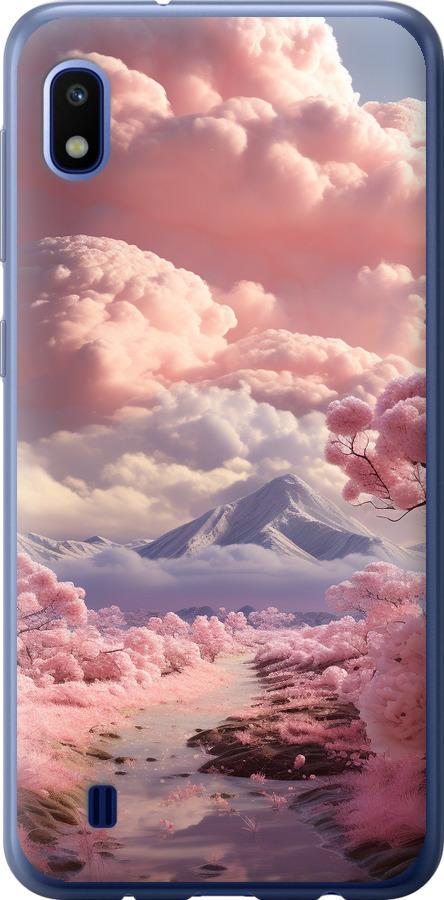 Чехол на Samsung Galaxy A10 2019 A105F Розовые облака