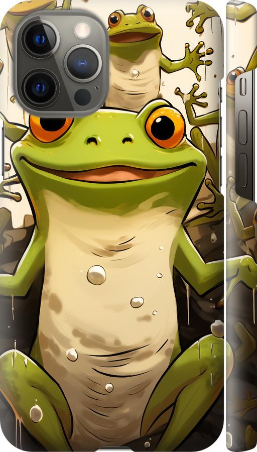 Чехол на iPhone 12 Pro Max Веселая жаба