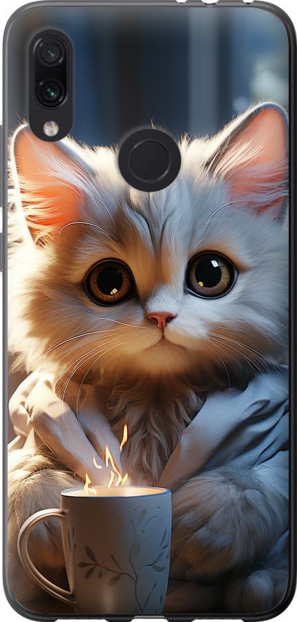 Чехол на Xiaomi Redmi Note 7 White cat