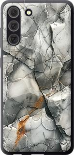 Чехол на Samsung Galaxy S21 FE Серый мрамор