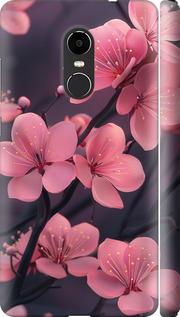Чехол на Xiaomi Redmi Note 4X Пурпурная сакура