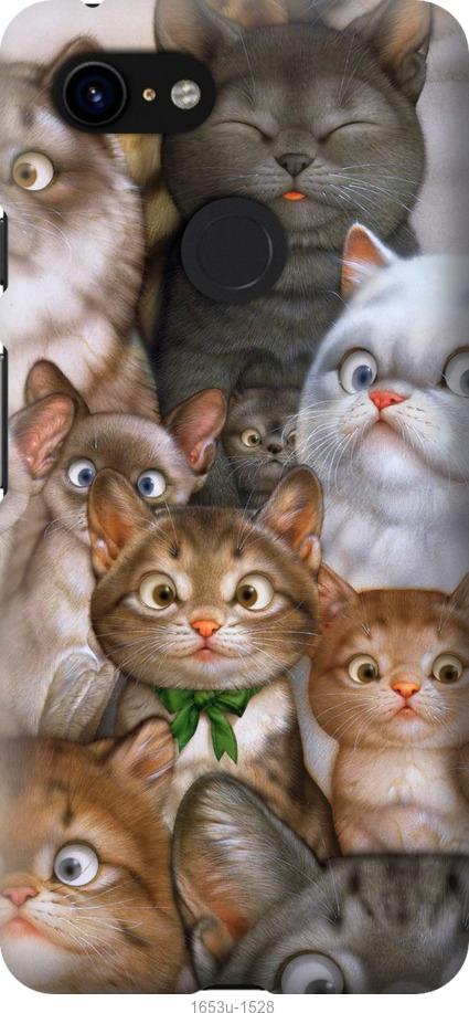 Чехол на Google Pixel 3 коты
