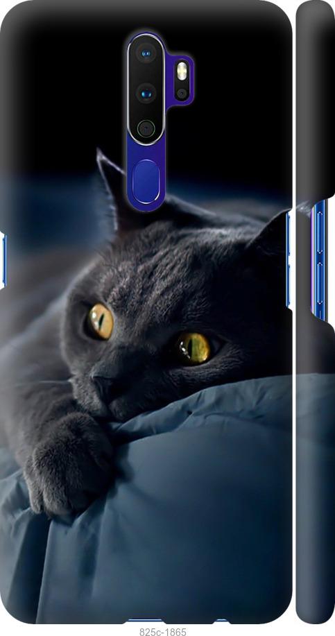Чехол на Oppo A5 2020 Дымчатый кот