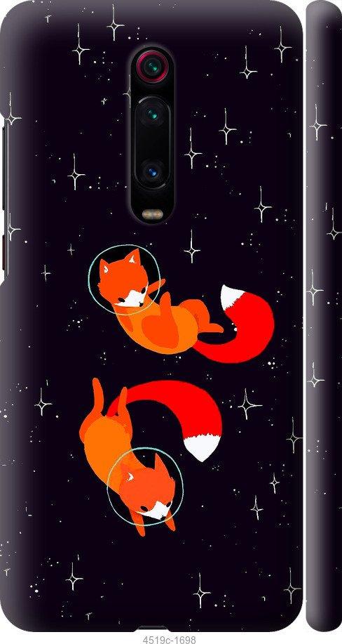 Чехол на Xiaomi Redmi K20 Лисички в космосе