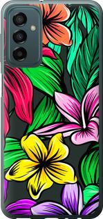 Чехол на Samsung Galaxy M23 M236B Тропические цветы 1
