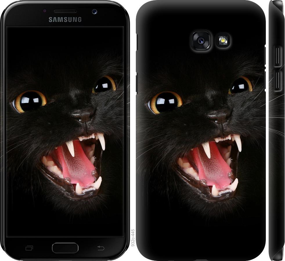 Чехол на Samsung Galaxy A7 (2017) Чёрная кошка