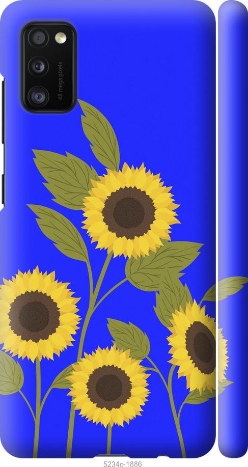 Чехол на Samsung Galaxy A41 A415F Подсолнухи v2