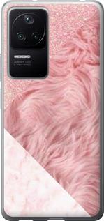 Чехол на Xiaomi Redmi K40S Розовые текстуры