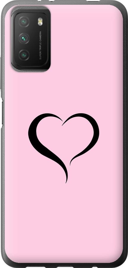 Чехол на Xiaomi Poco M3 Сердце 1