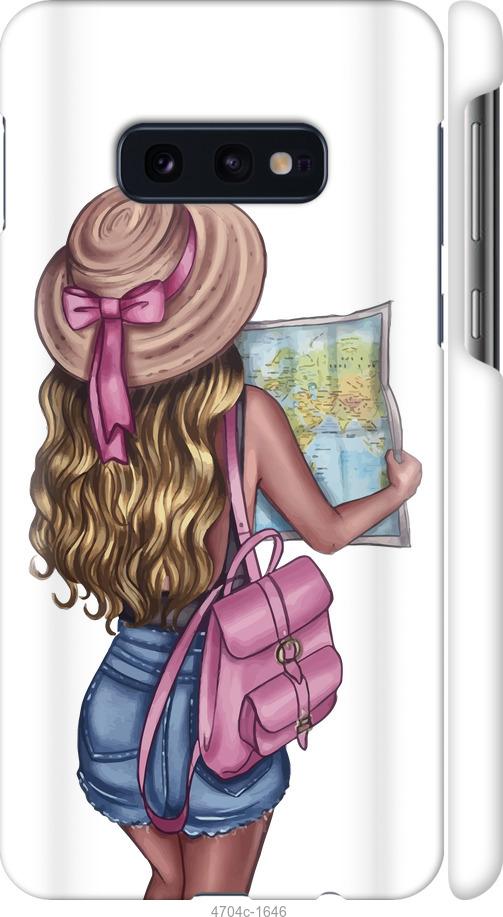 Чехол на Samsung Galaxy S10e Девушка с картой