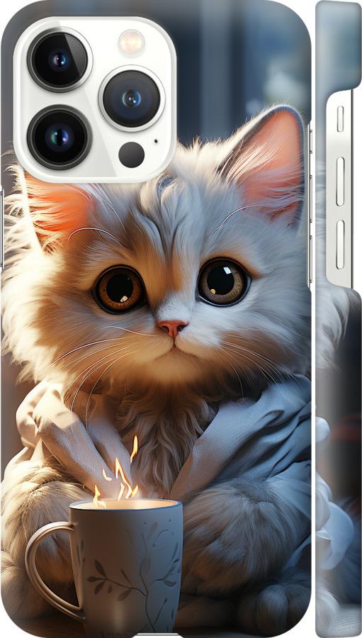 Чехол на iPhone 13 Pro White cat