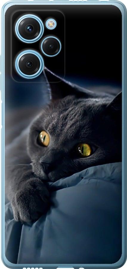 Чехол на Xiaomi Poco X5 Pro 5G Дымчатый кот