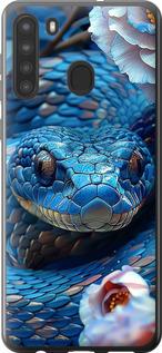 Чехол на Samsung Galaxy A21 Blue Snake