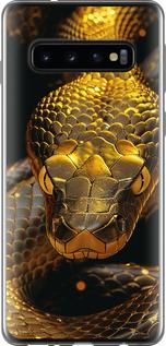 Чехол на Samsung Galaxy S10 Golden snake