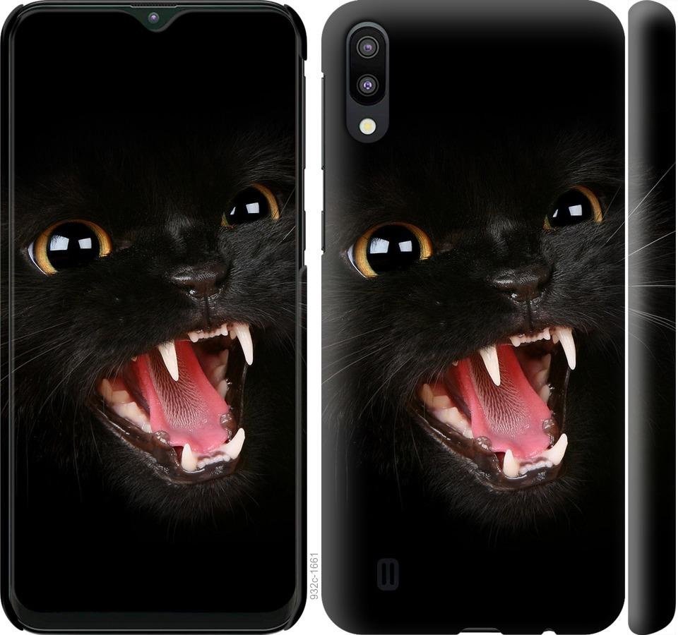 Чехол на Samsung Galaxy M10 Чёрная кошка