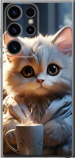 Чехол на Samsung Galaxy S24 Ultra White cat