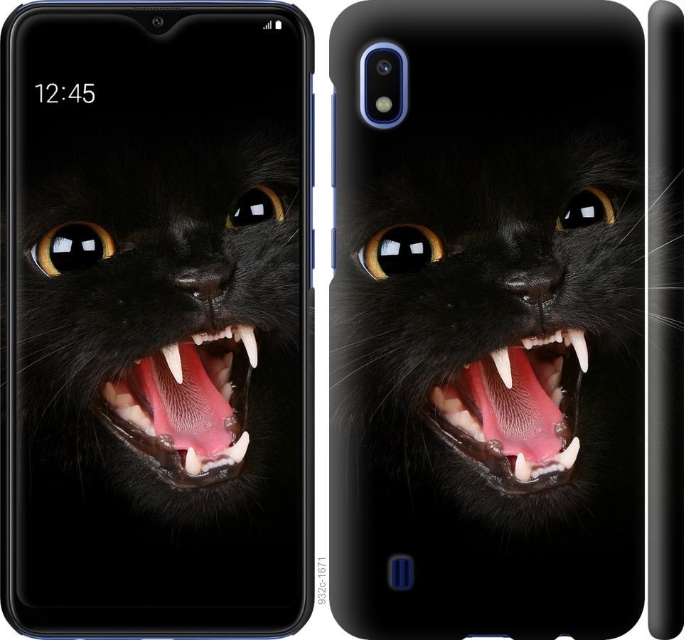 Чехол на Samsung Galaxy A10 2019 A105F Чёрная кошка