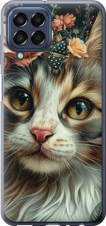 Чехол на Samsung Galaxy M33 M336B Cats and flowers