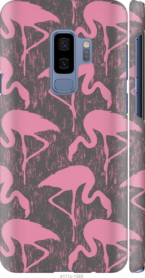 Чехол на Samsung Galaxy S9 Plus Vintage-Flamingos