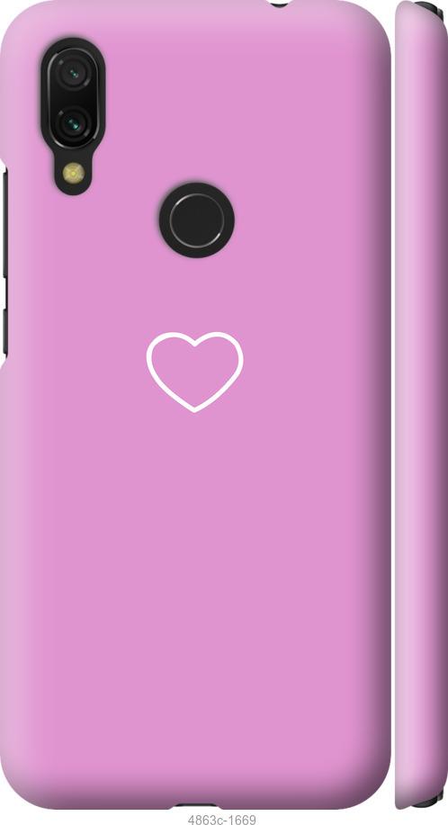 Чехол на Xiaomi Redmi 7 Сердце 2