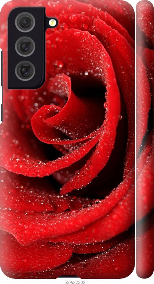 Чехол на Samsung Galaxy S21 FE Красная роза