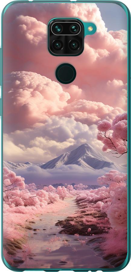 Чехол на Xiaomi Redmi Note 9 Розовые облака