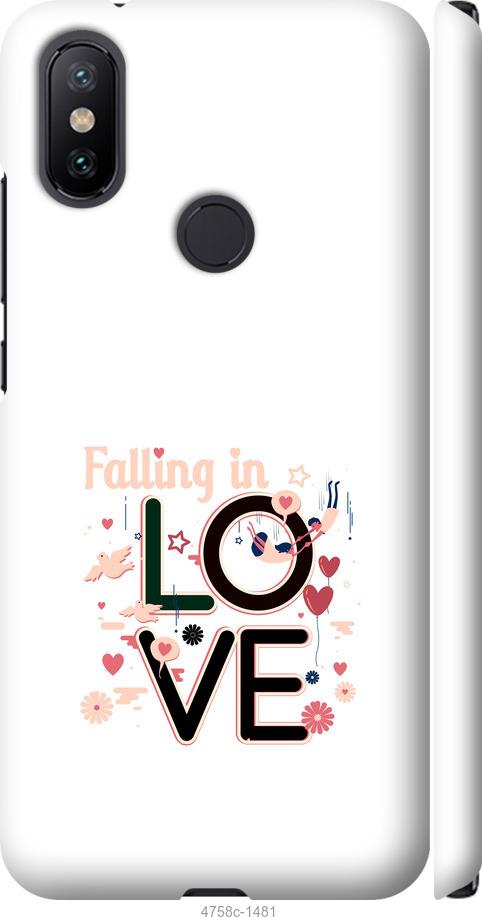 Чехол на Xiaomi Mi A2 falling in love