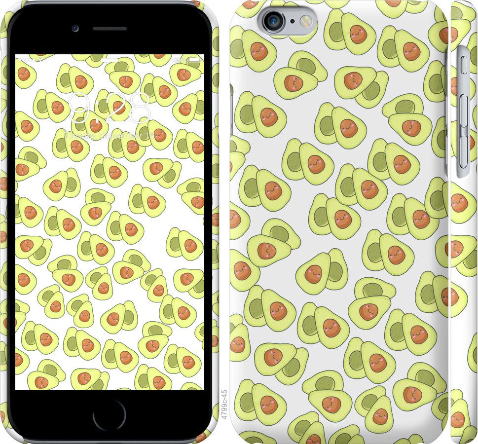 Чехол на iPhone 6s Весёлые авокадо
