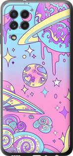 Чехол на Samsung Galaxy M32 M325F Розовая галактика