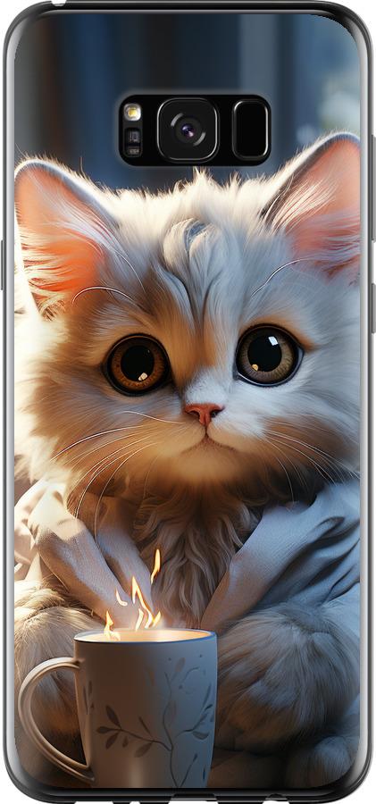 Чехол на Samsung Galaxy S8 Plus White cat