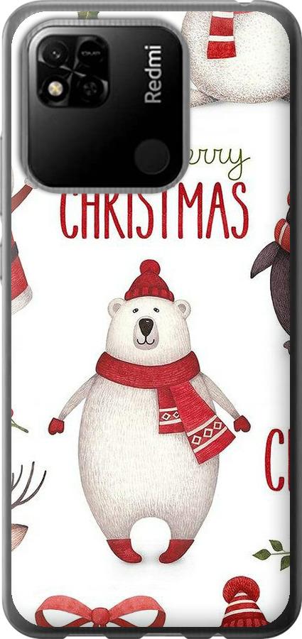 Чехол на Xiaomi Redmi 10A Merry Christmas