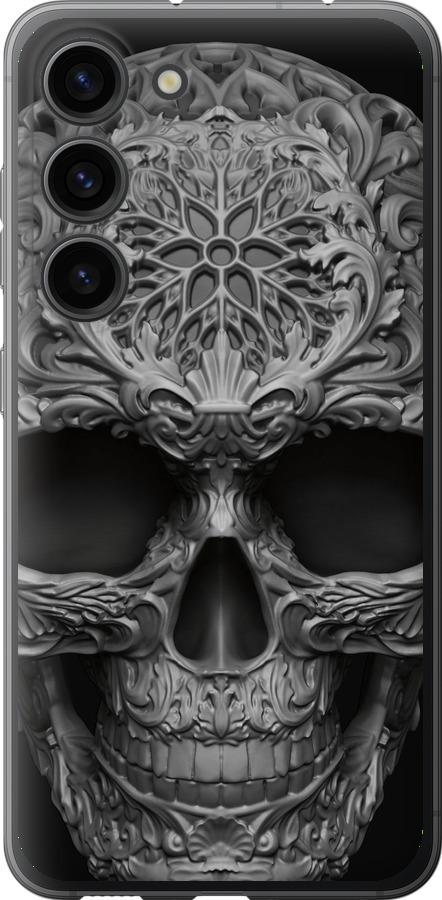 Чехол на Samsung Galaxy S23 skull-ornament