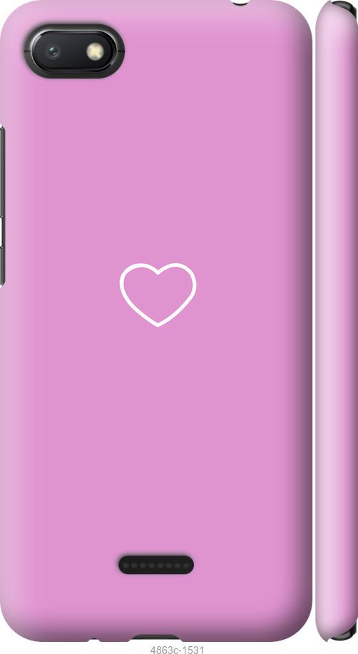 Чехол на Xiaomi Redmi 6A Сердце 2