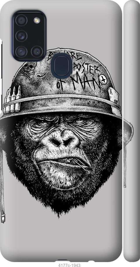 Чехол на Samsung Galaxy A21s A217F military monkey