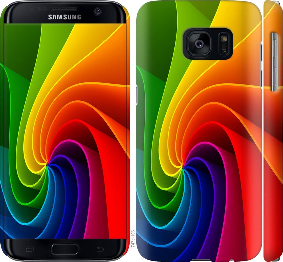 Чехол на Samsung Galaxy S7 G930F Радужный вихрь