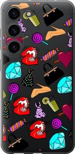 Чехол на Samsung Galaxy S23 stickers