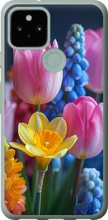Чехол на Google Pixel 5 Весенние цветы