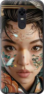 Чехол на Xiaomi Redmi 5 Plus Взгляд души самурая