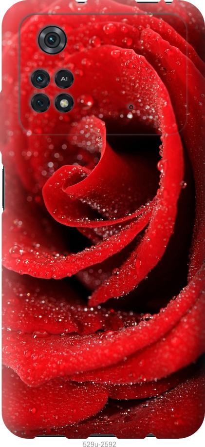 Чехол на Xiaomi Poco M4 Pro Красная роза