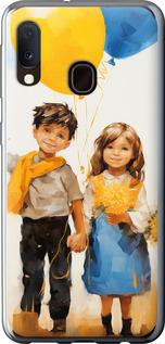 Чехол на Samsung Galaxy A20e A202F Дети с шариками