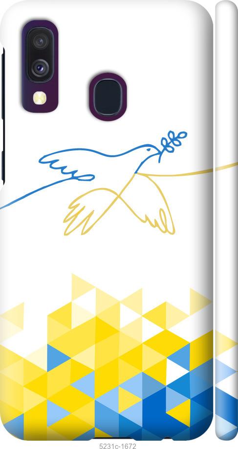 Чехол на Samsung Galaxy A40 2019 A405F Птица мира